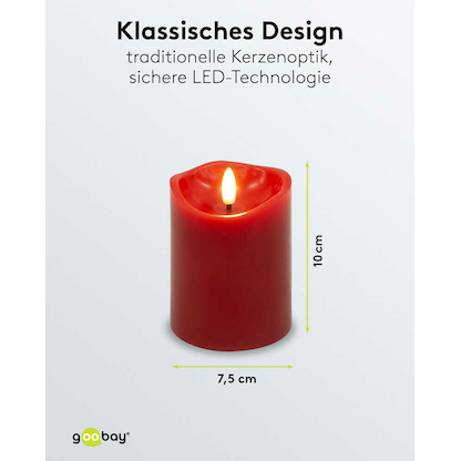 Artikelbild 6 für goobay LED-Kerzen rot, 4 St., Artikelnummer 725469