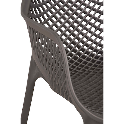 Artikelbild 4 für Garden Pleasure Gartenstühle mit Armlehnen LAURIA anthrazit, 2 St., Artikelnummer 796357