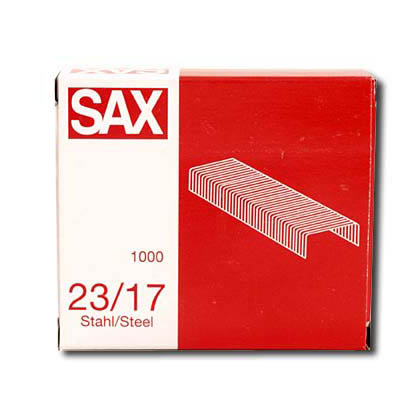 Artikelbild für sax design Heftklammern 23/17, 1.000 St., Artikelnummer 390138