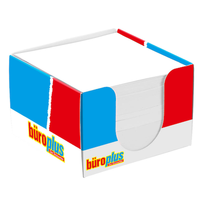 Artikelbild für büroplus Zettelbox blau inkl. 700 Notizzettel weiß, 1 St., Artikelnummer 437392
