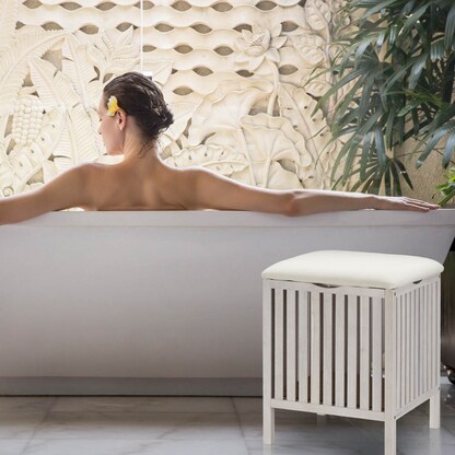 Artikelbild 6 für relaxdays Wäschetruhe weiß, 1 St., Artikelnummer 762712