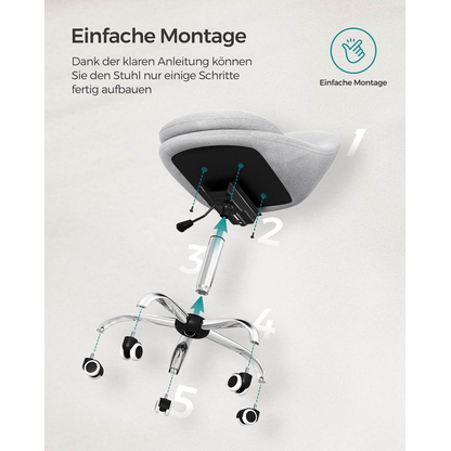 Artikelbild 8 für SONGMICS Besuchersessel OBG020G01V1 grau Stoff, 1 St., Artikelnummer 290266