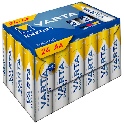 Artikelbild 2 für VARTA Batterien ENERGY Cube Alkali-Mangan Mignon AA 1,5 V, 24 St., Artikelnummer 553713