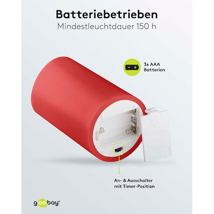 Artikelbild 7 für goobay LED-Kerzen rot, 4 St., Artikelnummer 725469