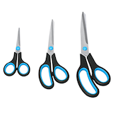 Artikelbild 1 für WESTCOTT Papierscheren-Set Easy Grip, 3 St., Artikelnummer 664581