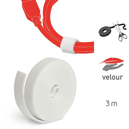 Artikelbild 2 für LABEL THE CABLE Klettband ROLL STRAP weiß 3,0 m x 1,6 cm, 1 St., Artikelnummer 654691
