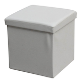 Artikelbild 1 für Echtwerk Hocker mit Stauraum Store Cube EW-SW-0440 weiß Kunstleder, 1 St., Artikelnummer 161754