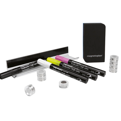 Artikelbild für magnetoplan Glas-Magnettafel Zubehör-Set 14 Teile, Artikelnummer 172897