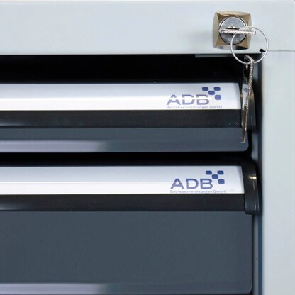 Artikelbild 5 für ADB Werkbank anthrazitgrau, lichtgrau 6 Schubladen 200,0 x 75,0 x 85,0 cm, Artikelnummer 204828