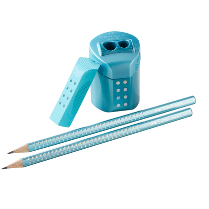 Artikelbild 4 für FABER-CASTELL Grip Sparkle Bleistift-Set B ocean metallic, 1 Set, Artikelnummer 277909