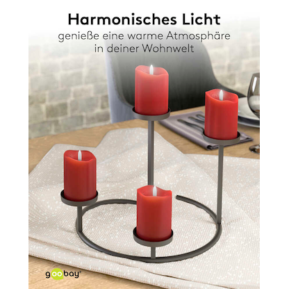 Artikelbild 4 für goobay LED-Kerzen rot, 4 St., Artikelnummer 725469