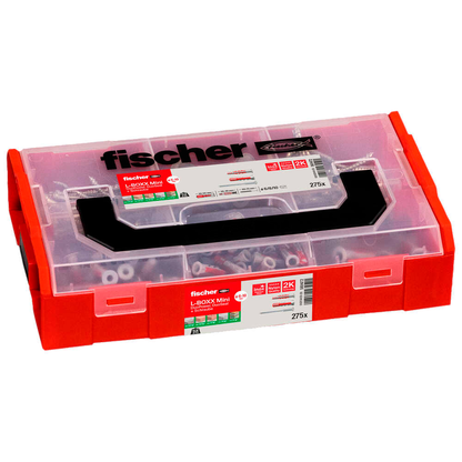 Artikelbild 2 für fischer L-Boxx mini DuoPower und DuoSeal 561472 Dübel- und Schrauben-Sortiment, 275-teilig, Artikelnummer 480597