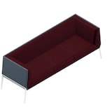 Artikelbild 1 für Quadrifoglio 3-Sitzer Sofa Accord bordeaux, grau weiß Stoff 211,0 x 68,0 x 76,0 cm, 1 St., Artikelnummer 462155