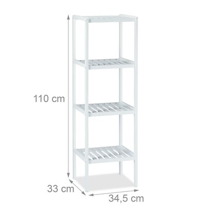 Artikelbild 2 für relaxdays Badregal weiß 34,5 x 33,0 x 110,0 cm, Artikelnummer 448904