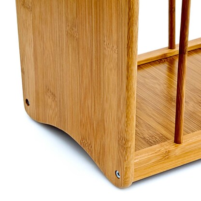 Artikelbild 7 für relaxdays Zeitungsständer 10015644_0 braun Bambus, DIN A4 quer, Artikelnummer 473623