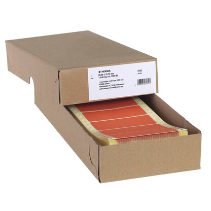 Artikelbild für 2.000 HERMA Computer-Endlosetiketten 8182 rot 88,9 x 35,7 mm, Artikelnummer 517990
