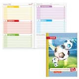 Artikelbild 1 für ROTH Hausaufgabenheft Fußball Klipp & Klar liniert DIN A5 ohne Rand, 96 Blatt, 1 St., Artikelnummer 580679