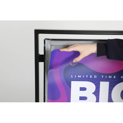 Artikelbild 12 für update displays Kundenstopper Square schwarz DIN A1 2 Fächer 73,0 x 40,0 x 119,5 cm, 1 St., Artikelnummer 619526