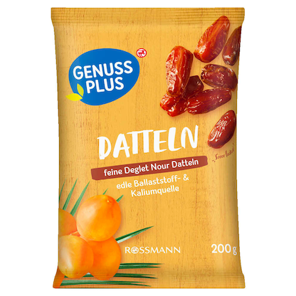 Artikelbild 2 für GENUSS PLUS DATTELN Trockenfrüchte 200,0 g, Artikelnummer 667487