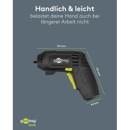 Artikelbild 8 für goobay 77818 Akku-Schrauber-Set, mit 1 Akku, Artikelnummer 779559