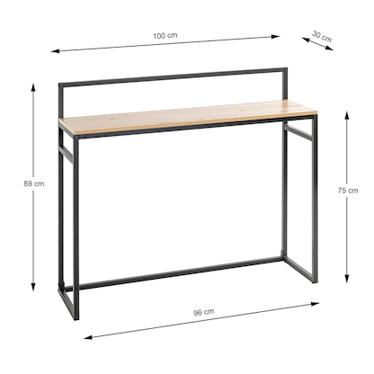 Artikelbild 2 für HAKU Möbel Konsolentisch rechteckig Spanplatte bergen-eiche 100,0 x 30,0 x 89,0 cm, 1 St., Artikelnummer 142376
