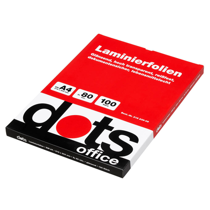 Artikelbild 11 für dots Laminierfolien glänzend für A4 80 micron, 100 St., Artikelnummer 218239