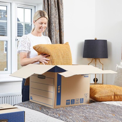 Artikelbild 10 für Bankers Box Umzugskartons SmoothMove FastFold 47,0 x 48,0 x 41,2 cm, 5 St., Artikelnummer 539043