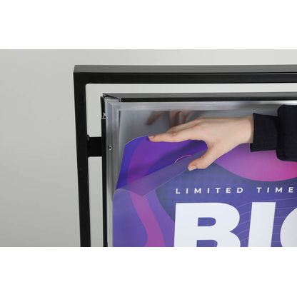 Artikelbild 13 für update displays Kundenstopper Square schwarz DIN A1 2 Fächer 73,0 x 40,0 x 119,5 cm, 1 St., Artikelnummer 619526