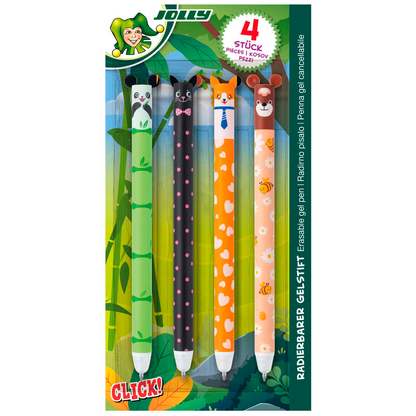 Artikelbild 2 für JOLLY Gelschreiber Tiermotive 0,5 mm, Schreibfarbe: blau, 4 St., Artikelnummer 741377
