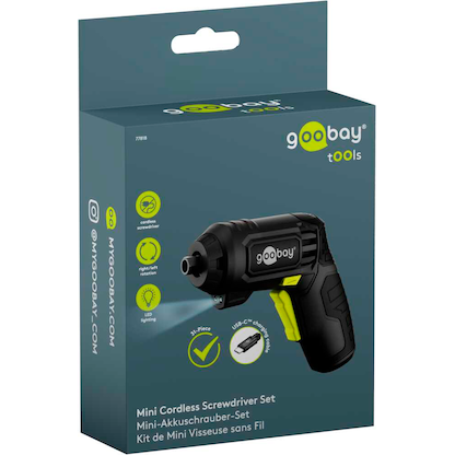 Artikelbild 3 für goobay 77818 Akku-Schrauber-Set, mit 1 Akku, Artikelnummer 779559