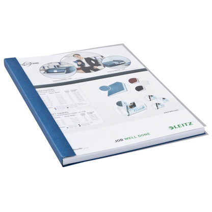 Artikelbild für LEITZ Buchbindemappen blau Softcover für 71 - 105 Blatt DIN A4, 10 St., Artikelnummer 228445