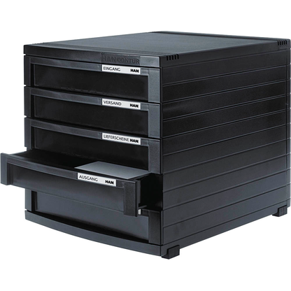 Artikelbild 2 für HAN Schubladenbox Contur schwarz 1505-13D, DIN B4 mit 5 Schubladen, 1 St., Artikelnummer 197123