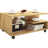 Artikelbild 1 für VCM my home Stango Couchtisch rechteckig Spanplatte eiche 80,0 x 50,0 x 40,0 cm, 1 St., Artikelnummer 390924