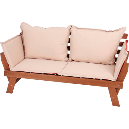 Artikelbild 3 für Garden Pleasure Gartenbank FORTUNA 985137 braun Holz 192,0 cm, Artikelnummer 379402