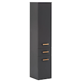 Artikelbild 1 für MÖBELPARTNER Bad-Hängeschrank Duo 146600 anthrazit 32,7 x 35,3 x 160,1 cm, Artikelnummer 673527