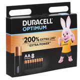 Artikelbild 1 für DURACELL Batterien Optimum Alkali-Mangan Mignon AA 1,5 V, 8 St., Artikelnummer 105199
