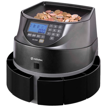 Artikelbild 4 für ratiotec Münzzähl- und Sortiermaschine CS 250, 1 St., Artikelnummer 394318