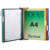 Artikelbild 1 für tarifold Wand-Sichttafelsystem 414109 DIN A4 farbsortiert mit 10 St. Sichttafeln, 1 St., Artikelnummer 353488