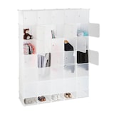 Artikelbild 1 für relaxdays Kleiderschrank, 10024527_49 weiß, transparent 180,0 x 46,5 x 234,0 cm, 1 St., Artikelnummer 522462