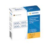 Artikelbild 1 für HERMA Klebenummern 4887 Zahlen, blau 22,0 x 10,0 mm, 2x1.000 Etiketten, Artikelnummer 518720