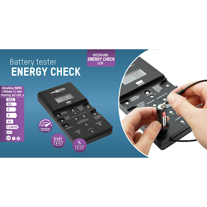 Artikelbild 5 für ANSMANN Energy Check LCD Batterietester, Artikelnummer 105779