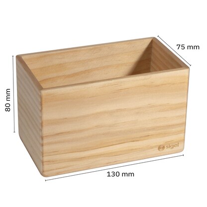 Artikelbild 2 für SIGEL magnetischer Stiftehalter beige Holz 13,0 x 8,0 x 7,5 cm, Artikelnummer 999282