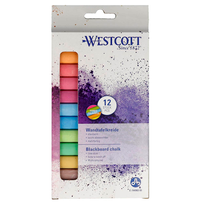 Artikelbild für WESTCOTT Kreide farbsortiert 12 St., Artikelnummer 333466