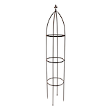 Artikelbild 1 für relaxdays Rankobelisk Metall, Ø 35,0 cm braun rund, 1 St., Artikelnummer 448872