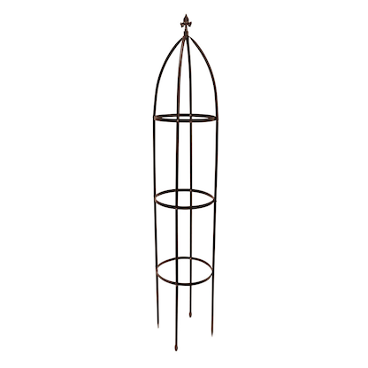 Artikelbild für relaxdays Rankobelisk Metall, Ø 35,0 cm braun rund, 1 St., Artikelnummer 448872