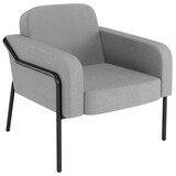 Artikelbild 1 für medso powered by PAPERFLOW Sessel MEDSO L Rund grau schwarz Stoff 75,0 x 74,3 x 73,6 cm, 1 St., Artikelnummer 522718