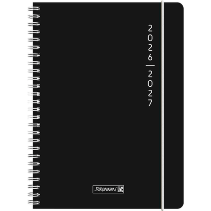Artikelbild 2 für BRUNNEN Schülerkalender Plain Black 2026/2027 schwarz, 1 St., Artikelnummer 805006