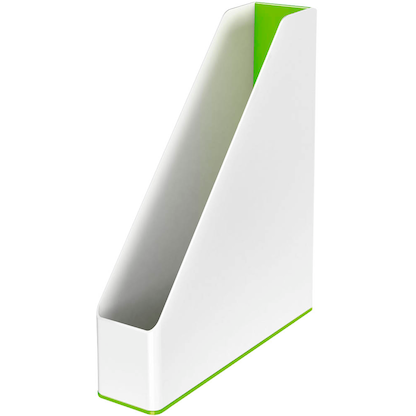 Artikelbild für LEITZ Stehsammler WOW Duo Colour 53621054 perlweiß/grün Kunststoff, DIN A4, 1 St., Artikelnummer 908653