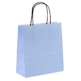 Artikelbild 1 für VP Papier-Tragetaschen Toptwist hellblau 19,0 x 21,0 cm, 50 St., Artikelnummer 910299