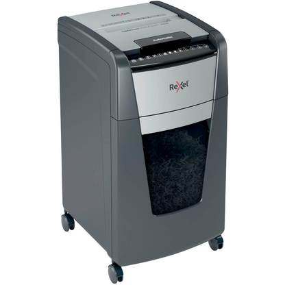 Artikelbild 2 für Rexel Optimum AutoFeed+ 300X Aktenvernichter mit Partikelschnitt P-4, 4 x 26 mm, bis 300 Blatt, schwarz, Artikelnummer 267577